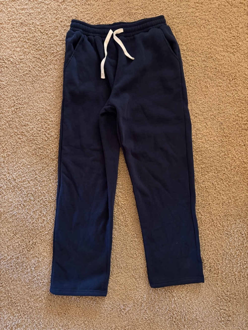 Relaxed Classic Navy Fleece Sweatpants